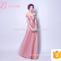 Fragrant Dark Pink Cap Sleeve A Line Appliqued Evening Dress